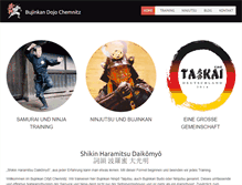 Tablet Screenshot of bujinkan-chemnitz.de